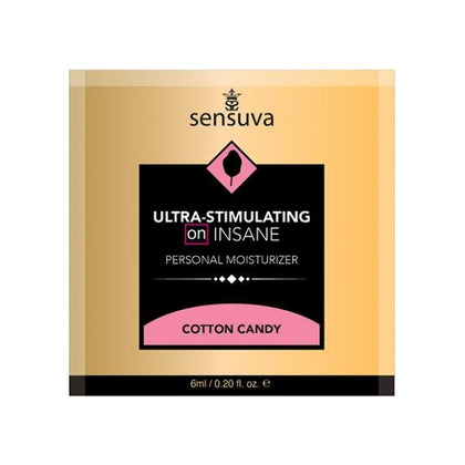 ON INSANE Ultra Stimulating Personal Moisturizer - Single Use Packet 6ml (Cotton Candy)