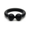 Sport F*cker Bullring Black Silicone Cock Ring - Enlarged Metal-Like Bendable Pleasure Enhancer for Men - Adult Naughty Store