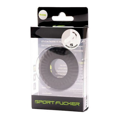 Sport Fucker Nitro Ring - Black: The Ultimate Silicone Cock Ring for Intense Pleasure and Endless Stamina - Adult Naughty Store