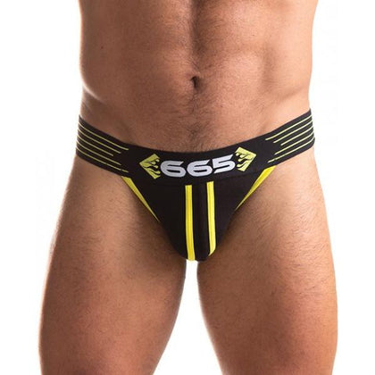 665 Rally Jockstrap - L Yellow: The Ultimate Men's Erotic Undergarment for Exciting Nights