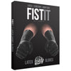 Shots Fist It Latex Short Gloves - Unisex Hygienic Play Gloves for Intense Pleasure - Model FI-LSG01 - Black - One Size - Adult Naughty Store