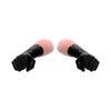 Shots Fist It Latex Short Gloves - Unisex Hygienic Play Gloves for Intense Pleasure - Model FI-LSG01 - Black - One Size - Adult Naughty Store