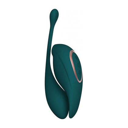 SHOTS Twitch 2 Dual Function Vibrator & Insertable Egg Model TWITCH-2 - Clitorial Stimulator and Internal Vibrating Egg Set for Women - Forest Green