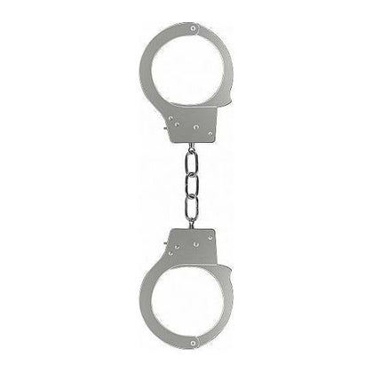 Silver Metal Beginner's Handcuffs - Model HCS-001 - Unisex - For Pleasurable Restraint - Adult Naughty Store