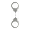 Silver Metal Beginner's Handcuffs - Model HCS-001 - Unisex - For Pleasurable Restraint - Adult Naughty Store