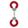 Furlock™ Beginner's Handcuffs - Model BHC-101 - Unisex - Wrist Restraints for Sensual Play - Vibrant Red - Adult Naughty Store