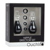 Introducing the SensaPleasure Nipple Erector Set - Black, the Ultimate Nipple Stimulation Experience! - Adult Naughty Store