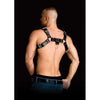 Costas Solid Structure 2 Black Chest Harness - Ultimate Grip for Unparalleled Pleasure - Model CS2-CH-001 - Unisex - Full Body Pleasure - Adjustable Sizes S-XL