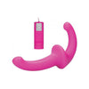 Sophisticated Pleasure: Ouch Vibrating Silicone Strapless Strap On Pink - Adult Naughty Store