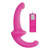 Sophisticated Pleasure: Ouch Vibrating Silicone Strapless Strap On Pink - Adult Naughty Store