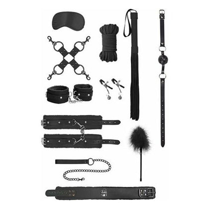 Fetish Fantasy Ouch Intermediate Bondage Kit Black - Complete BDSM Set for Couples Exploration
