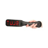 Leather Impressions - Black Slut Spanking Paddle | Model P-12.4 | Unisex | Impact Play | BDSM Toy - Adult Naughty Store