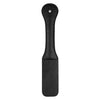 Ouch XOXO Paddle Black - Leather BDSM Spanking Toy for Submissive Pleasure - Model XOXO-001 - Unisex - Intense Impact Play - Black - Adult Naughty Store