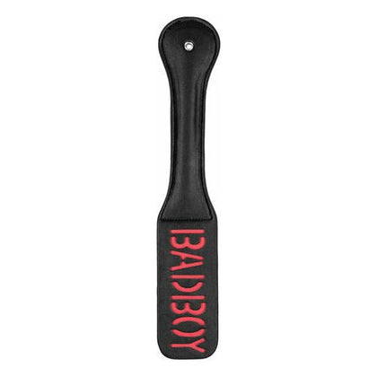 Shots Ouch Bad Boy Paddle - Black: The Dominator Spanking Toy for Unforgettable Discipline and Pleasure - Adult Naughty Store