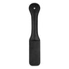 Impression Paddle Black: Intense Hearts Leather Spanking Paddle - Model 12.4x2.2 - Unisex - Pleasure for Impact Play - Black