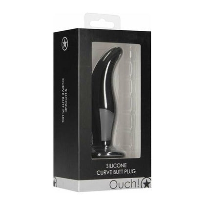 Shots Ouch Curve Butt Plug - Black: The Ultimate Silicone Anal Pleasure for Him and Her