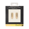 Shots Ouch Diamond Bullet Magnetic Nipple Clamps - Gold