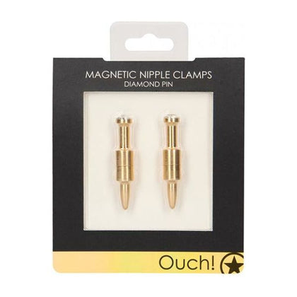 Shots Ouch Diamond Pin Magnetic Nipple Clamps - Gold

Introducing the Sensational Shots Ouch Diamond Pin Magnetic Nipple Clamps - Gold: A Luxurious Pleasure Accessory for Exquisite Nipple Stimulation