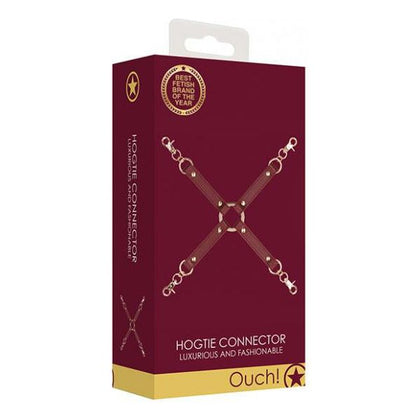 Ouch Halo Hogtie Connector - Burgundy: The Ultimate BDSM Pleasure Tool for Sensual Bondage Play