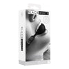 Shots Ouch Black & White Silicone Ball Gag - Black - Adult Naughty Store