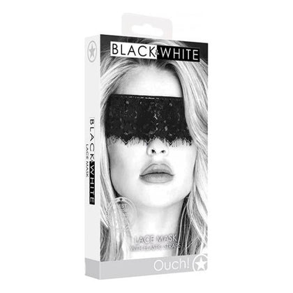 Ouch! Lace Eye Mask - Black, Sensory Deprivation Mask for Enhanced Pleasure and Intimacy