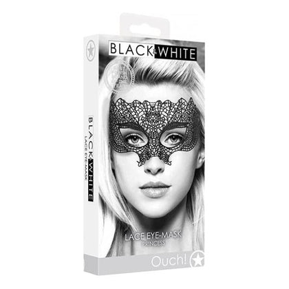OUCH! Princess Black Lace Eye Mask - Seductive Venetian Inspired Design for Sensual Play and Elegant Events