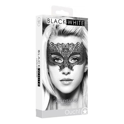 OUCH! Princess Black Lace Eye Mask - Seductive Venetian Inspired Design for Sensual Play and Elegant Events - Adult Naughty Store