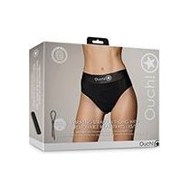 Ouch! Vibrating Strap-On Thong with Removable Rear Straps - Model VST-100X - Unisex - Anal Pleasure - Black

Introducing the Exquisite Ouch! VST-100X Vibrating Strap-On Thong: Unleash Your Sensual Desires with Style and Comfort