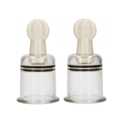 Introducing the Clear Sensation Pumped Nipple Suctions Set - Model NS-2000L! - Adult Naughty Store