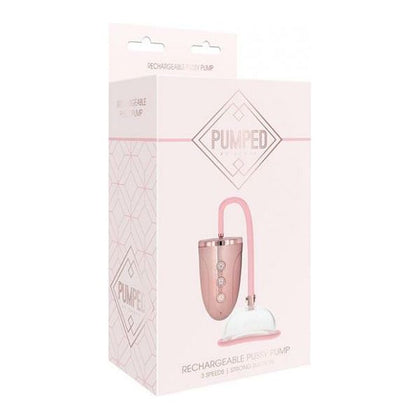 Introducing the Rose Gold Shots Pumped Automatic Rechargeable Pussy Pump Set for Women - Enhance Sensation and Pleasure in Style. - Adult Naughty Store