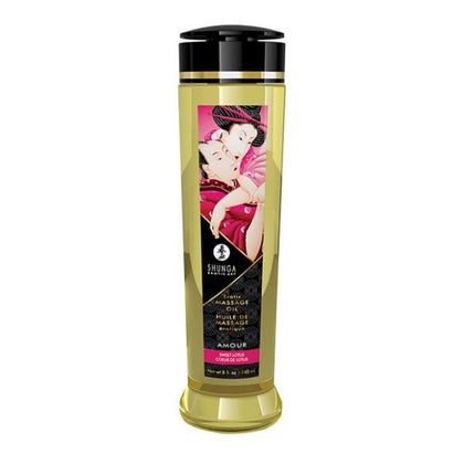 Introducing Shunga Sweet Lotus Massage Oil - 8 Oz: A Sensual Delight for Unforgettable Moments of Intimacy