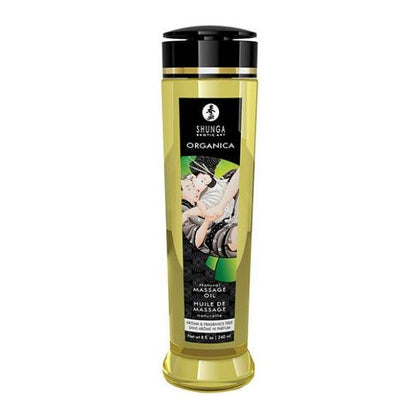 Introducing the Shunga Organica Kissable Massage Oil - 8 Oz Natural: Sensual Pleasure Elixir for Alluring Body-to-Body Experiences