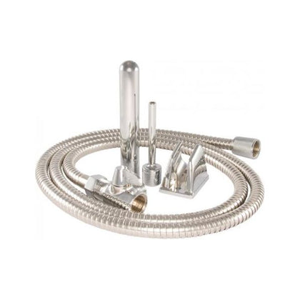 Si Novelties Cleanline Stainless Steel Shower Bidet System - Model 58S: Unisex Stainless Steel Shower Bidet for Intimate Hygiene - Silver