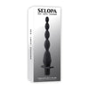 Selopa Vibrating Butt Beads - Black - Adult Naughty Store