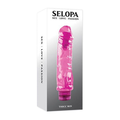 SensaPleasure Thicc Boi - Pink Vibrating Realistic Dildo SB-9001 - For All Genders - Ultimate Pleasure in Every Inch - Adult Naughty Store