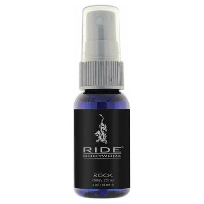 Ride Rock Delay Spray - Male Desensitizer for Enhanced Stamina and Prolonged Intimacy - Model #1 Oz - For Men - Delightful Pleasure and Lasting Performance - Black - Adult Naughty Store