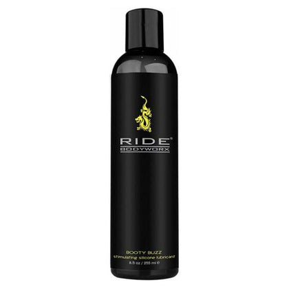 Ride Bodyworx Booty Buzz Silicone Anal Stimulating Lubricant - Model 8.5 Oz - Unisex - Intensify Your Anal Pleasure with Cooling and Warming Sensations - Black