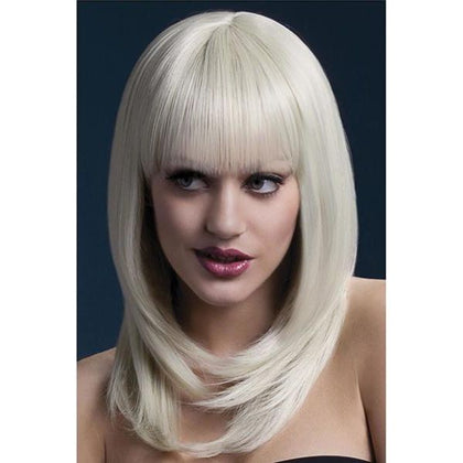 Smiffy The Fever Wig Collection Tanja - Blonde

Introducing the Smiffy The Fever Wig Collection - Tanja Blonde Feathered Cut with Fringe Wig, 48cm / 19in - For Effortlessly Glamorous Hair Transformation!