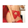 Shirley of Hollywood Scalloped Embroidery Garterbelt Model #1234 - Red, O-S (One Size) - Adult Naughty Store