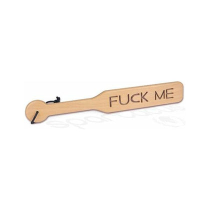 Spartacus Zelkova Wood Spanking Paddle - Model FME-37.5 - Unisex - Pleasure Enhancer - Rich Mahogany - Adult Naughty Store