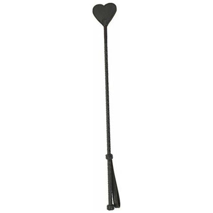 Spartacus Heart Riding Crop - Brown Leather BDSM Whip for Sensual Pleasure
