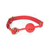 Spartacus Silicone Ball Gag - Model SBG-46R: Unisex Red Pleasure Enhancer - Adult Naughty Store