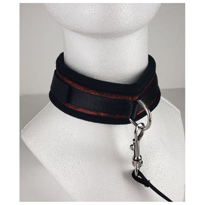 Spartacus Neoprene Red Collar & Leash Set - Premium BDSM Pet Play Accessories for Sensual Exploration - Adult Naughty Store