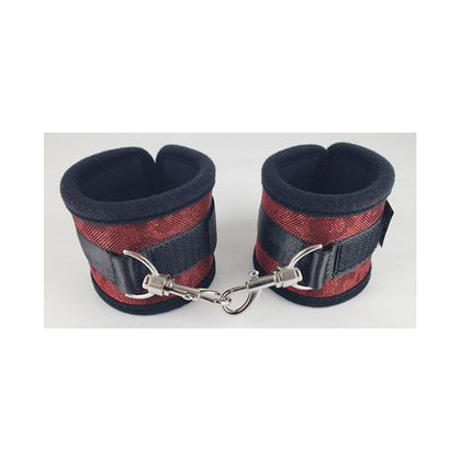 Spartacus Neoprene Red Wrist Restraints - Model XYZ - Unisex - Pleasure Enhancer - Vibrant Red - Adult Naughty Store