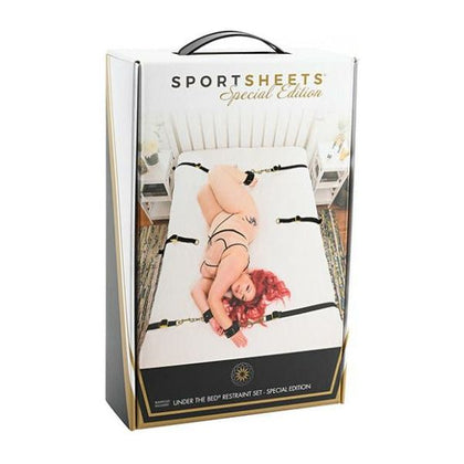 Sportsheets Special Edition Under the Bed Restraint System - Model X123 - Unisex - Full Body Bondage - Golden