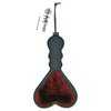 Sex and Mischief Enchanted Heart Paddle - Dual-Sided Vegan Fur and Velvety Paddle for Sensual Stimulation - Model SM-EHP-10 - Unisex - Intimate Pleasure Accessory - Burgundy - Adult Naughty Store