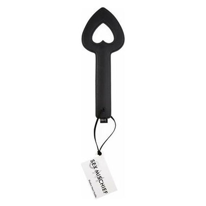 Sex & Mischief Shadow Heart Paddle Black: The Ultimate BDSM Impact Play Pleasure Tool for Dominant Couples