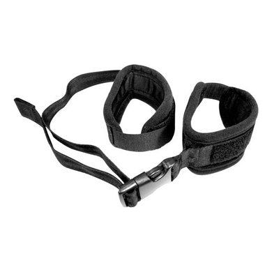 Sex & Mischief Adjustable Handcuff - The Ultimate Pleasure Tool for Bondage Enthusiasts - Model SM-2001 - Unisex - Full Wrist Restraint - Black - Adult Naughty Store