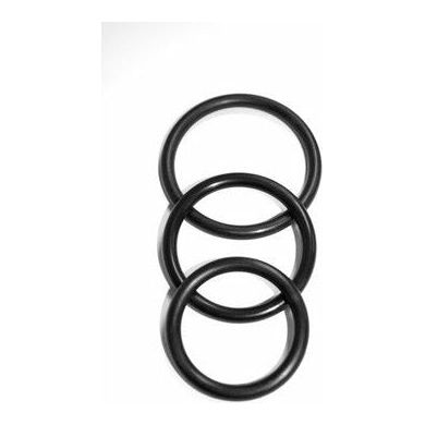 Sex and Mischief Nitrile Cockring 3 Pack - Ultimate Pleasure Enhancer for Men - Model 2012-XBIZ - Black - Adult Naughty Store