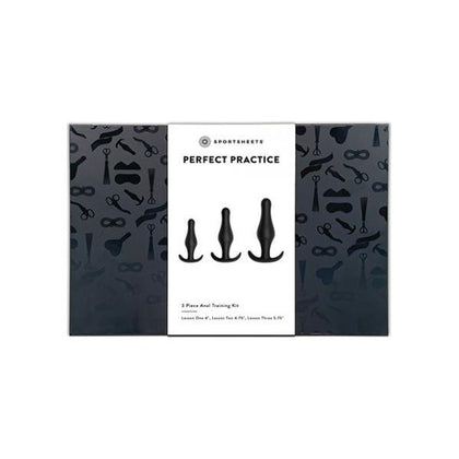 Sportsheets Perfect Practice Anal Training Kit - Model PPK-001 - Unisex - Pleasure for Anal Exploration - Black - Adult Naughty Store